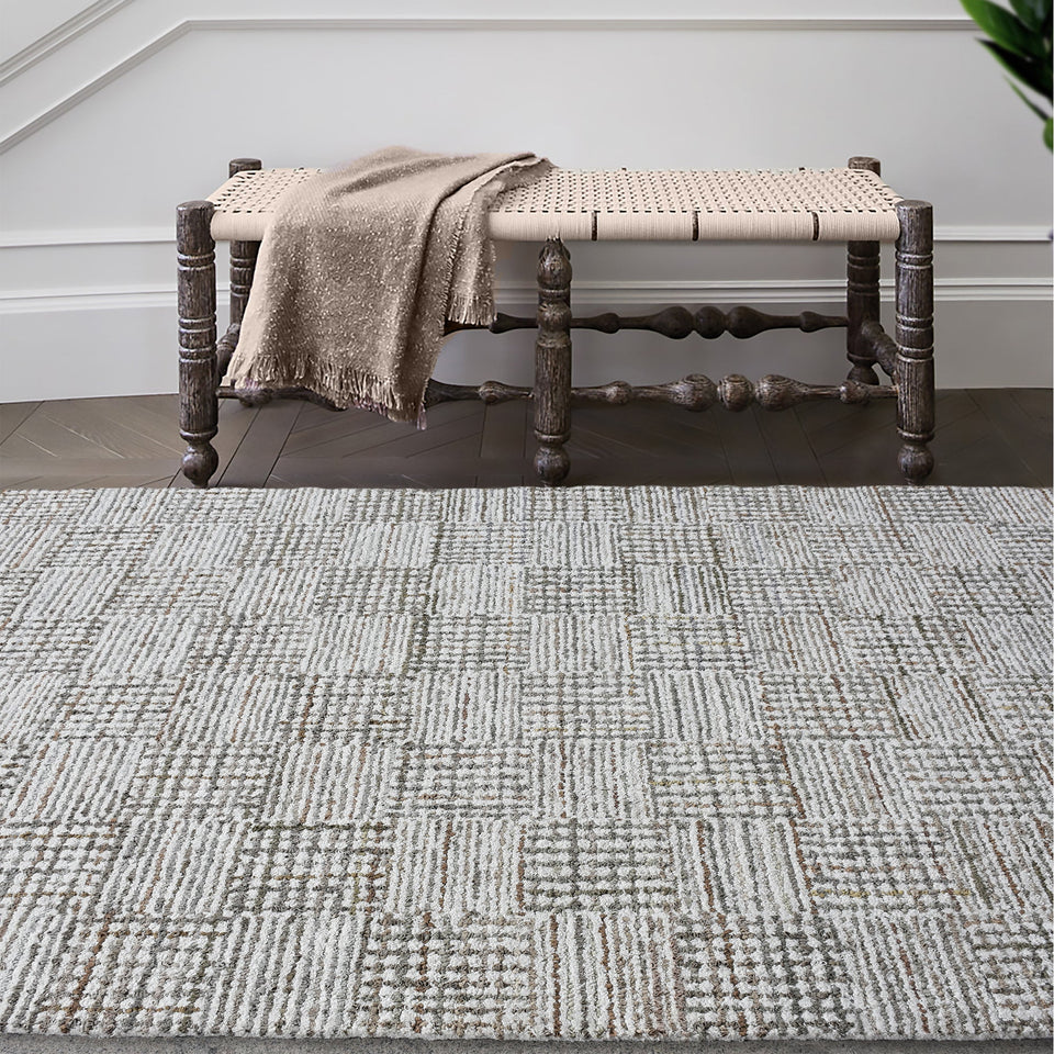 Tweed Hand-Tufted Denim & Cotton Rug