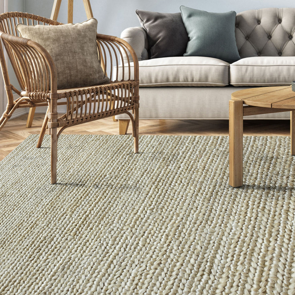 Lichen Handwoven Hemp Rug