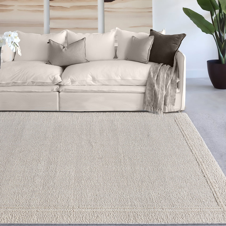 Linen Handwoven Wool Rug