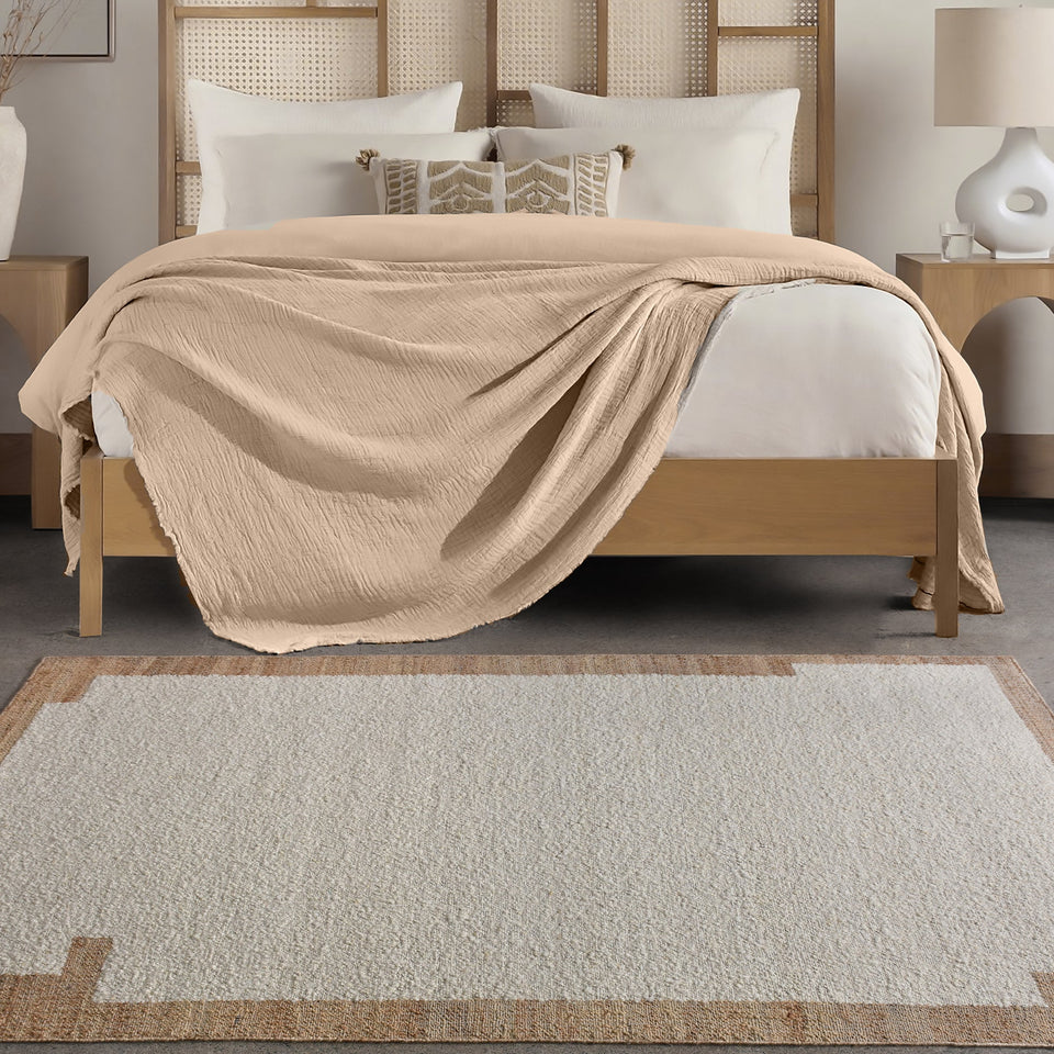 Frame Handwoven Wool & Jute Rug