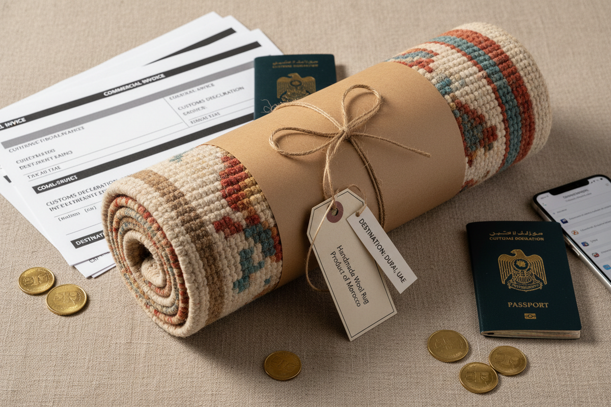 Shipping a Handmade Rug to Dubai or Abu Dhabi: Duty, VAT and Delivery Explained