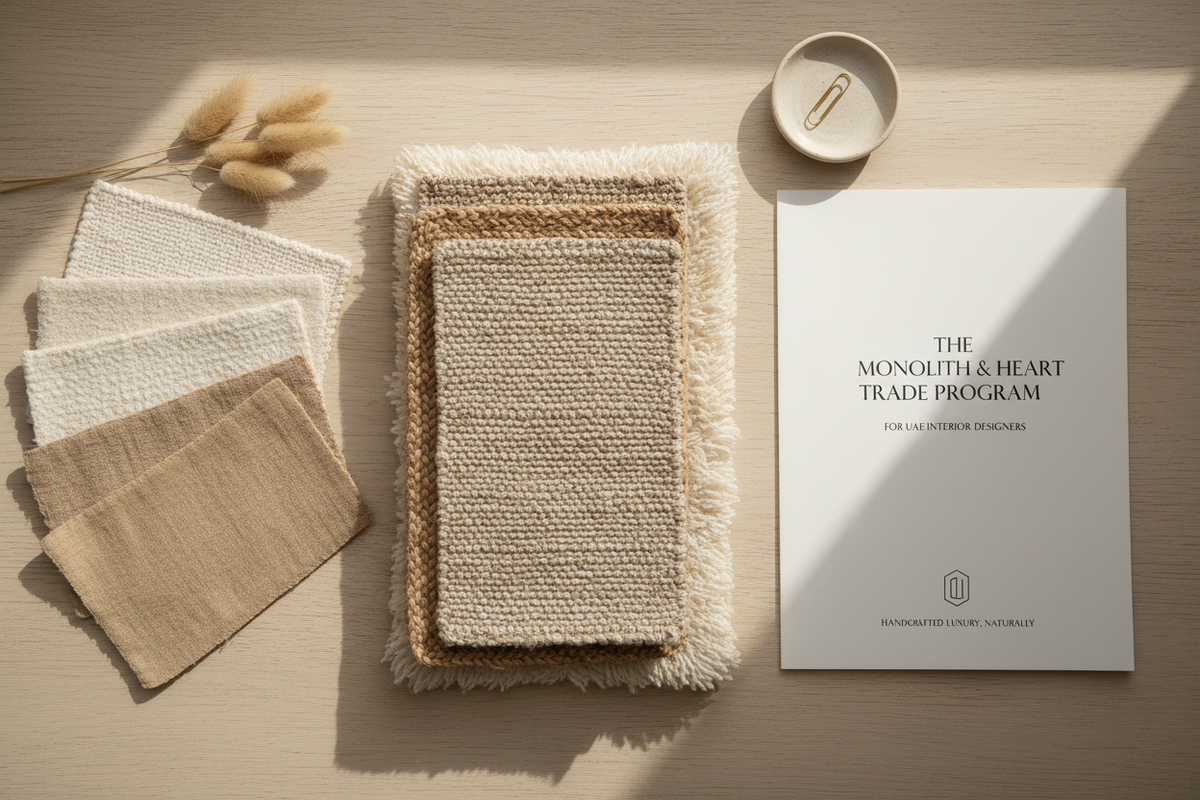 The Monolith & Heart Trade Program for UAE Interior Designers