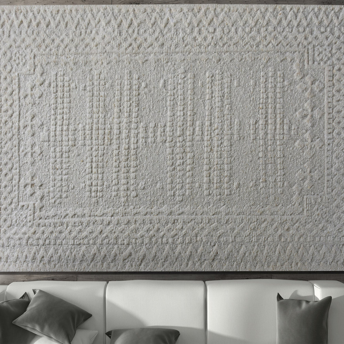 Stonework Hand-Knotted New Zealand Wool Rug