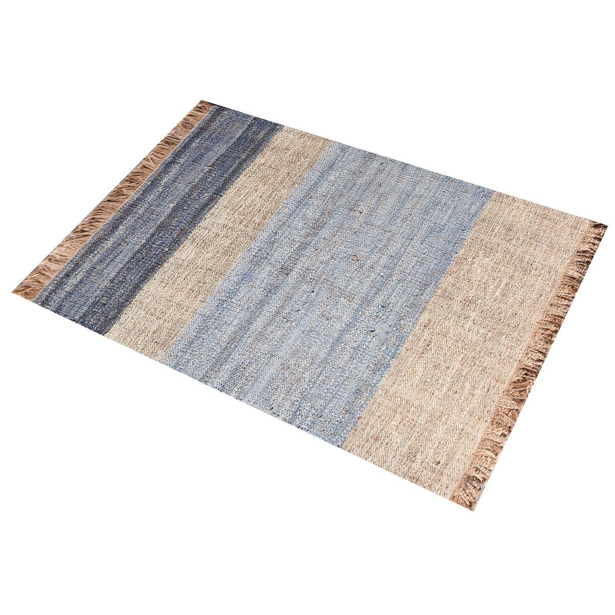 Brook Flatweave Hemp & Denim Rug