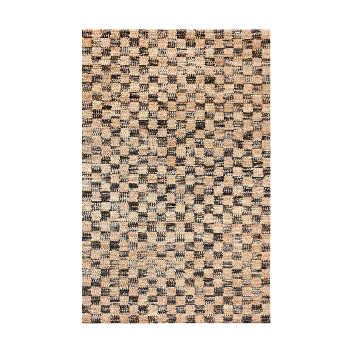 Chessboard Handwoven Jute Rug