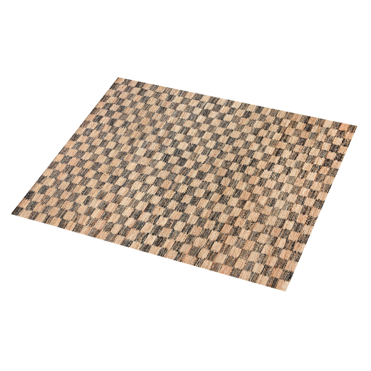Chessboard Handwoven Jute Rug
