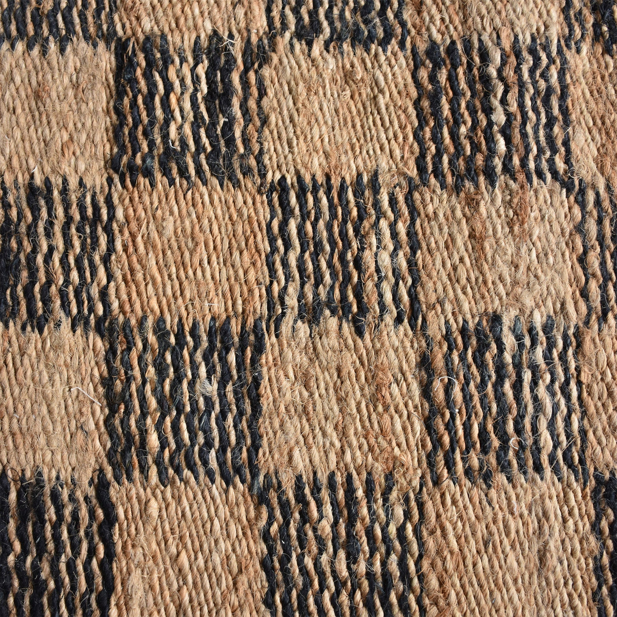 Chessboard Handwoven Jute Rug