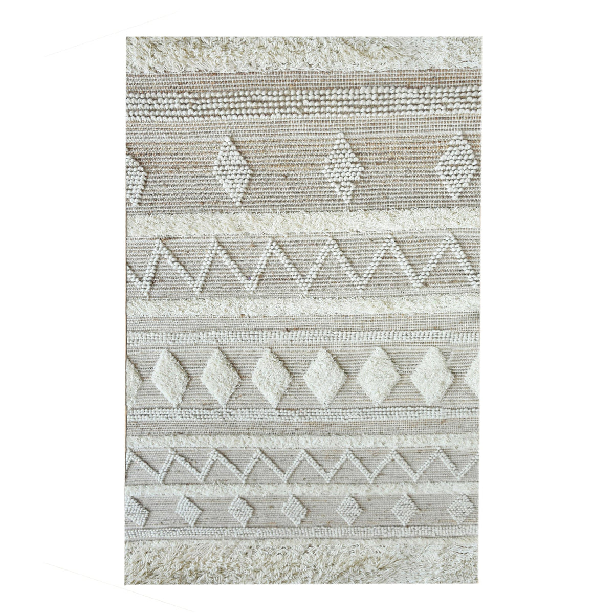 Barley Handwoven Hemp & Wool Rug