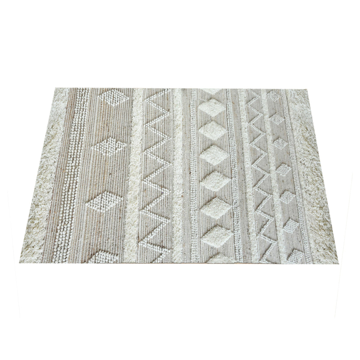 Barley Handwoven Hemp & Wool Rug