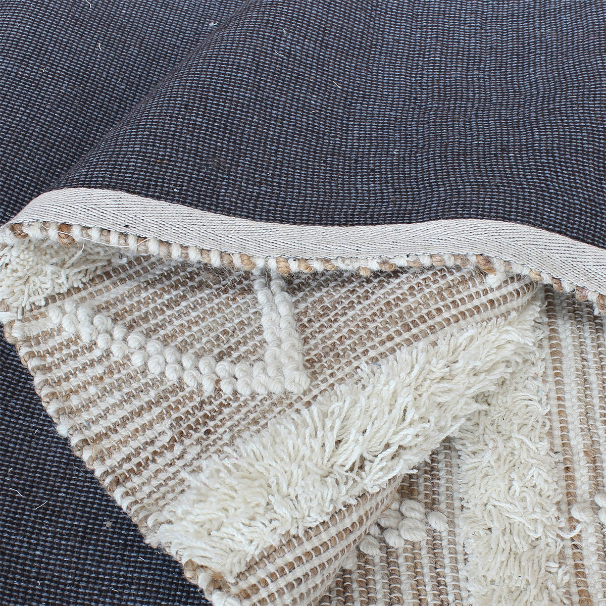 Barley Handwoven Hemp & Wool Rug
