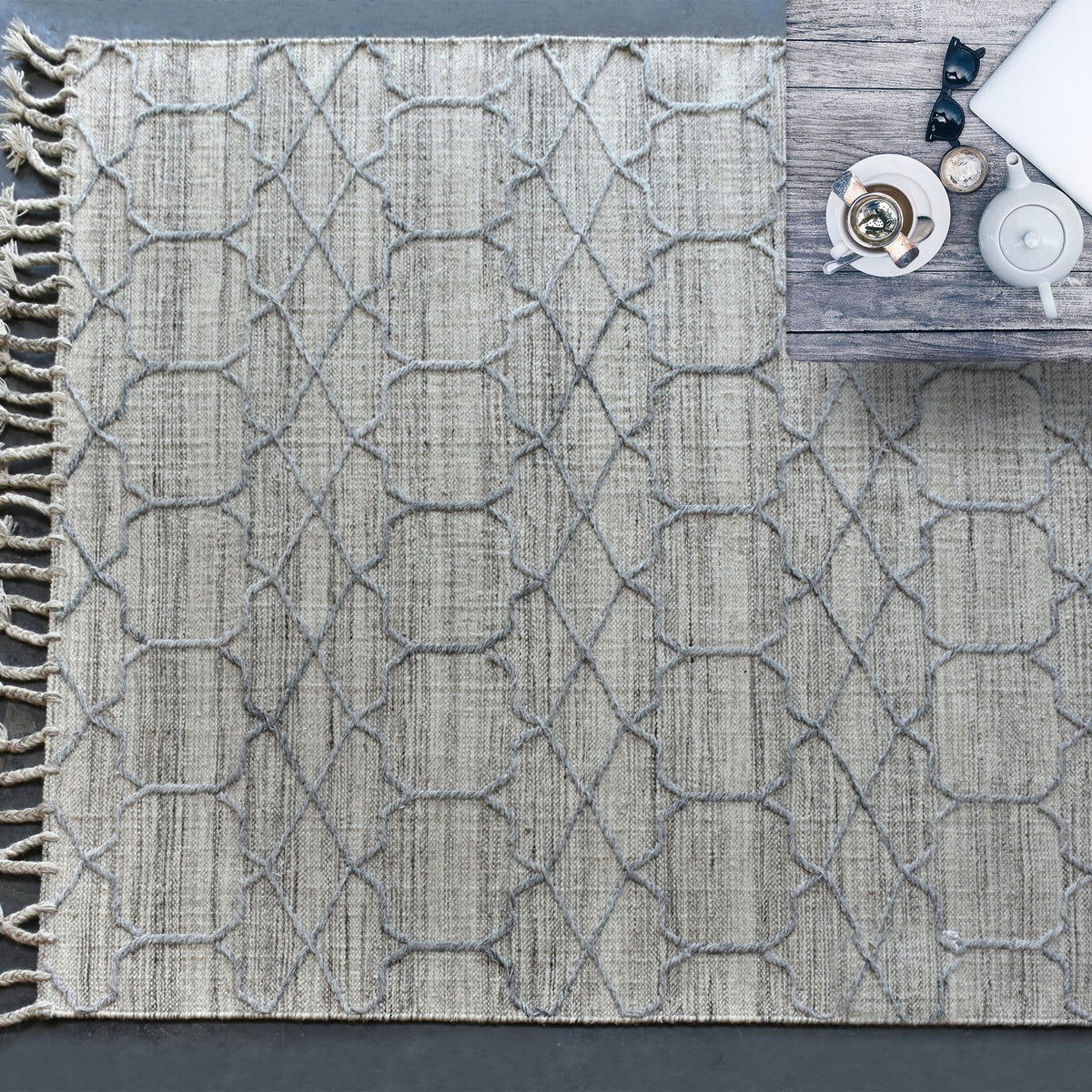 Arbour Handwoven Wool & Viscose Rug