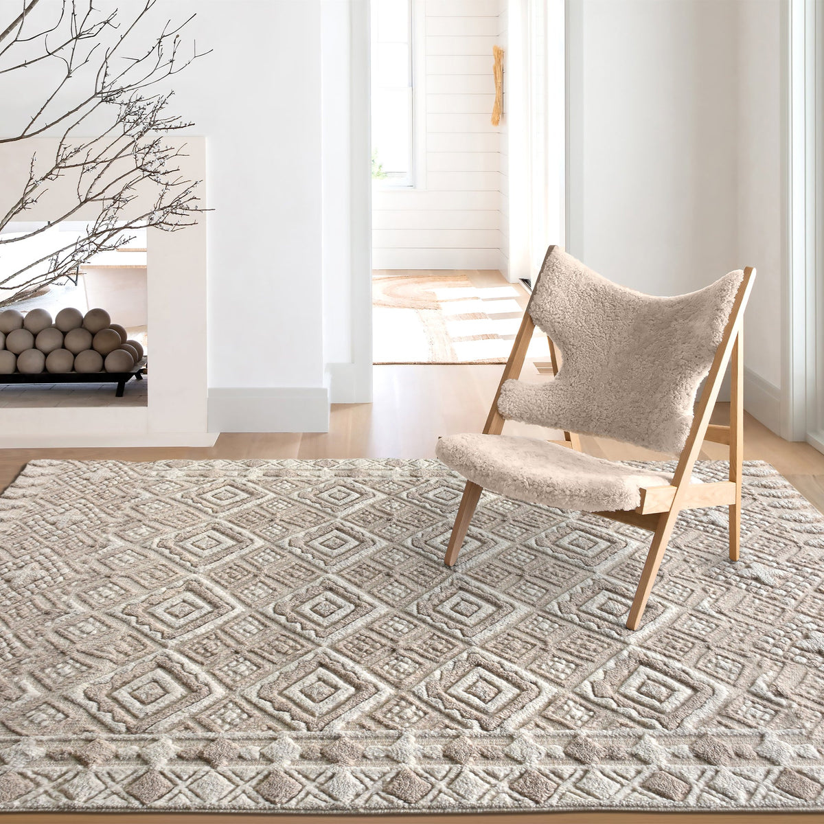 Quartz Hand-Knotted Wool Rug