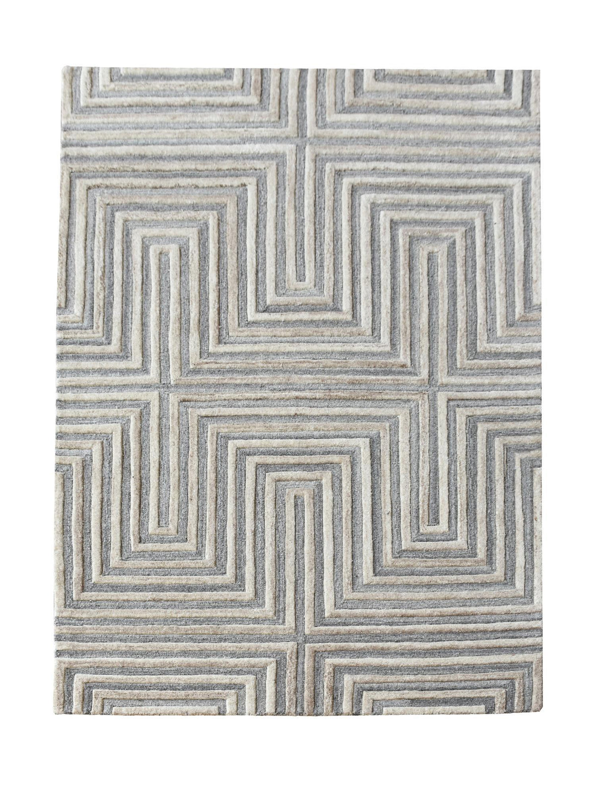 Labyrinth Hand-Tufted Wool Rug