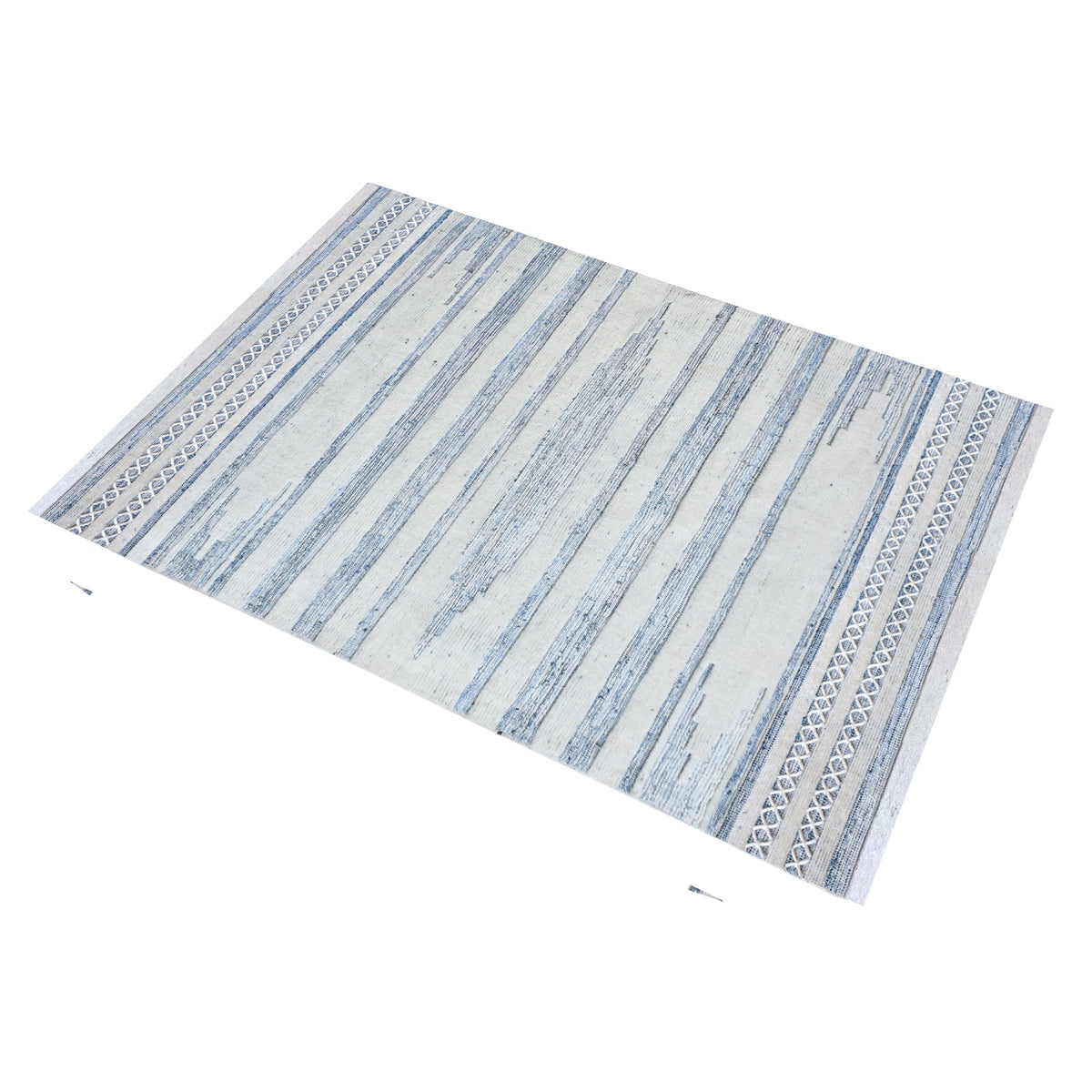 Breton Handwoven Denim & Wool Rug