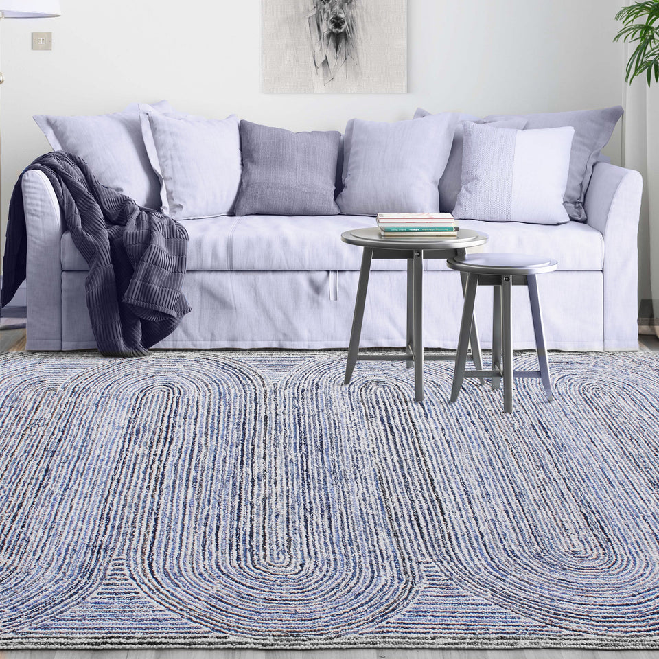 Estuary Handwoven Wool & Denim Rug