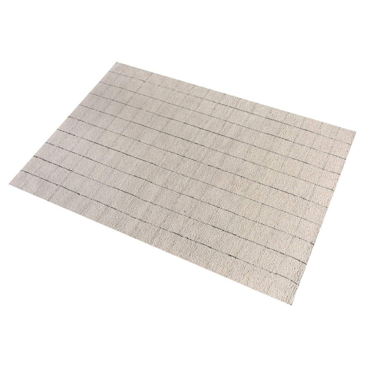 Windowpane Handwoven Wool Rug