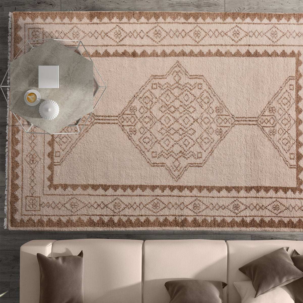 Rosewater Hand-Knotted New Zealand Wool Rug
