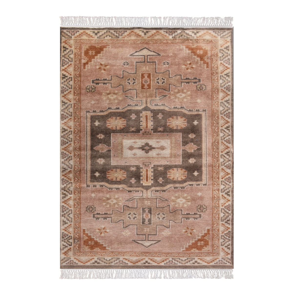 Carnelian Hand-Knotted Wool Rug