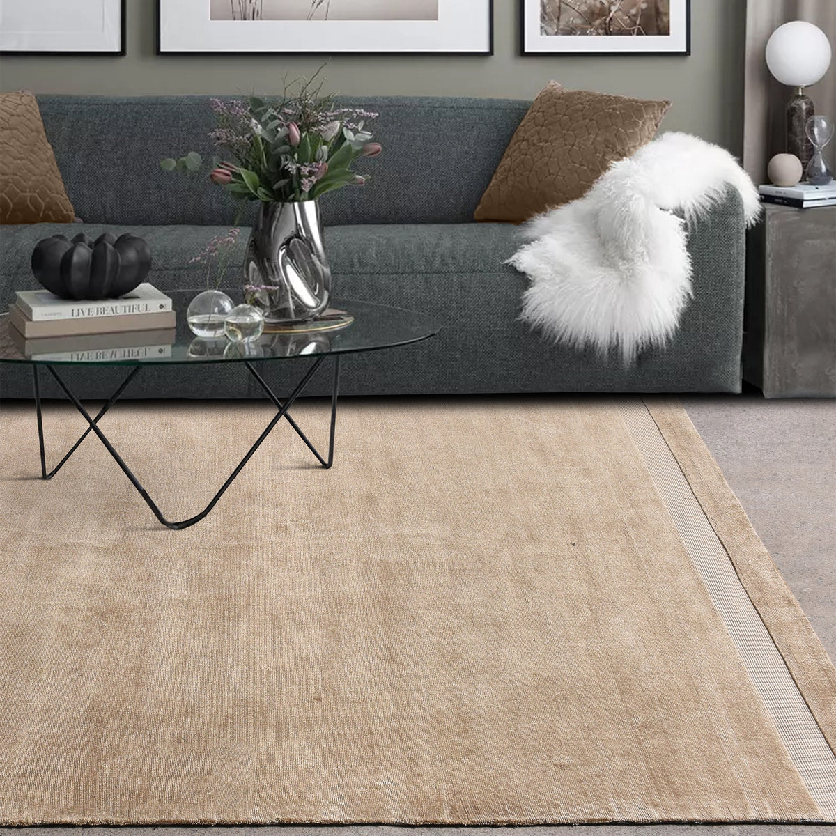 Lustre Handwoven Viscose Rug