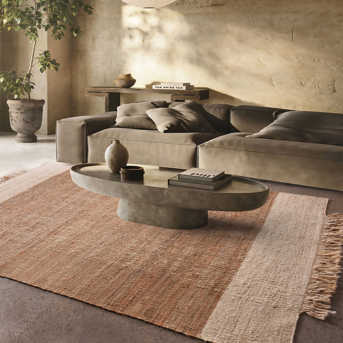 Sunbaked Flatweave Jute & Wool Rug