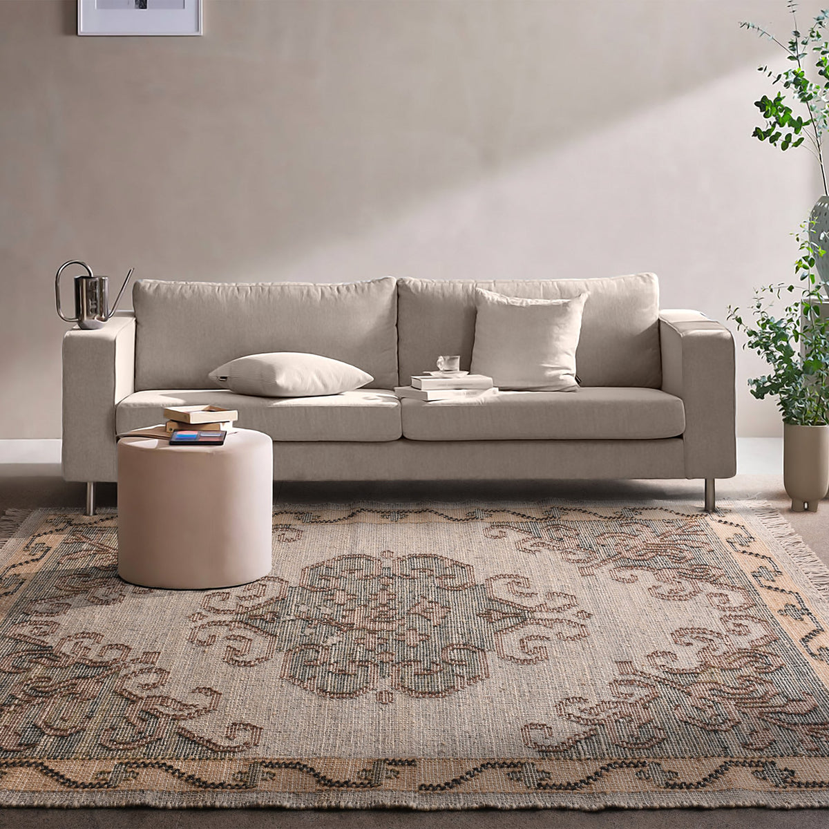 Adobe Flatweave Jute & Wool Rug