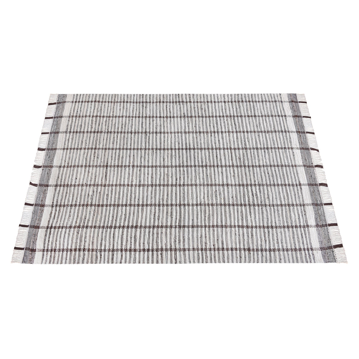 Awning Handwoven Denim & Cotton Rug