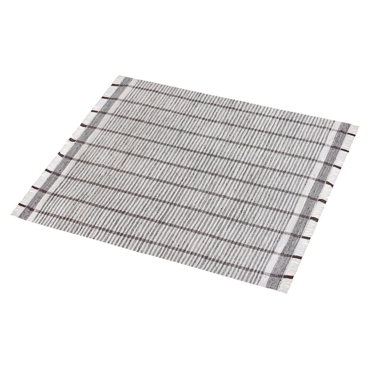 Awning Handwoven Denim & Cotton Rug