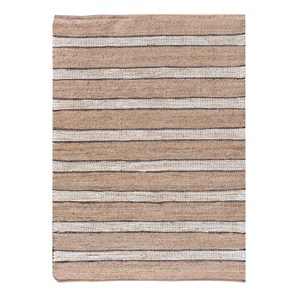 Hessian Handwoven Hemp & Leather Rug