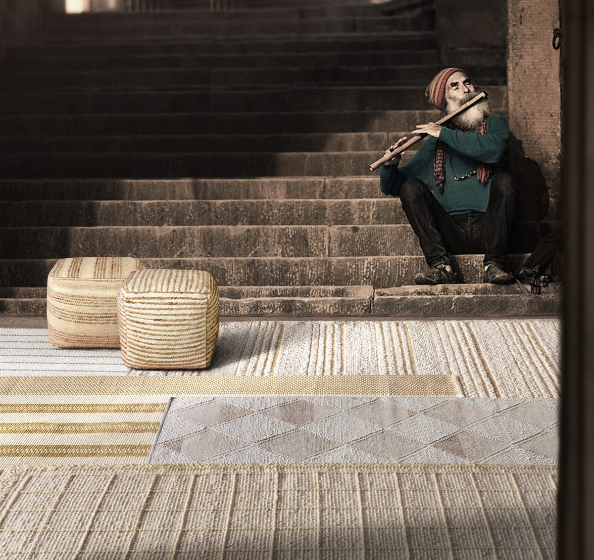 A rug in your size and colours.