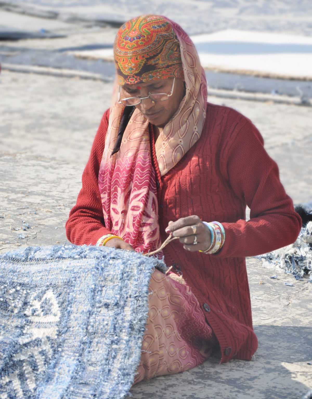 Hand-finishing the edge
